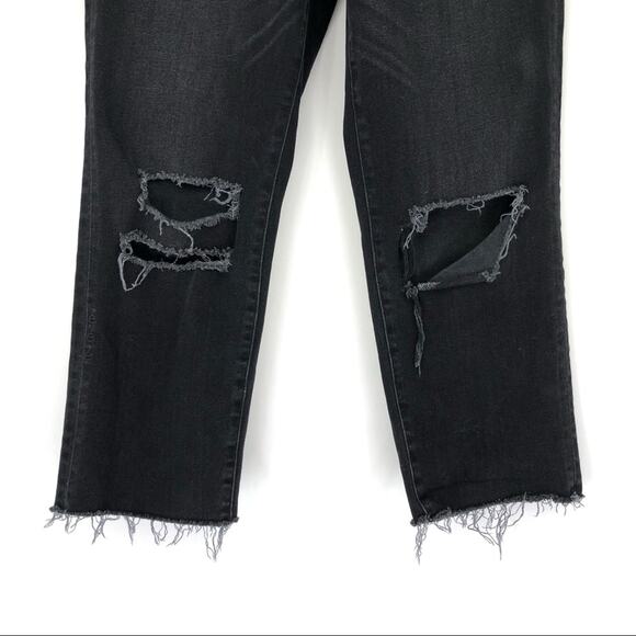 ETICA Tyler Boy Straight Ankle Raw Hem Washed Black 27 - Picture 3 of 9